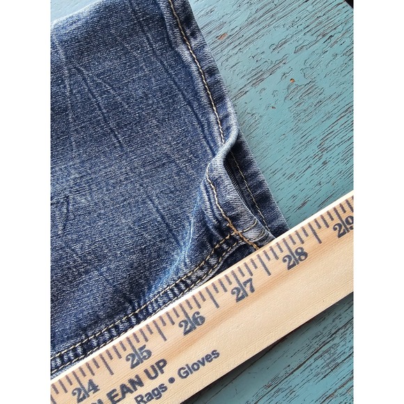 Evan-X Mens Slim Stretch Jeans W32 L30 Basic Blue Wash Denim - Picture 8 of 8